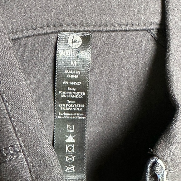 Black Half Zip Athletic Jacket Black Sz M Stretch Pullover Activewear Yoga - Picture 7 of 7